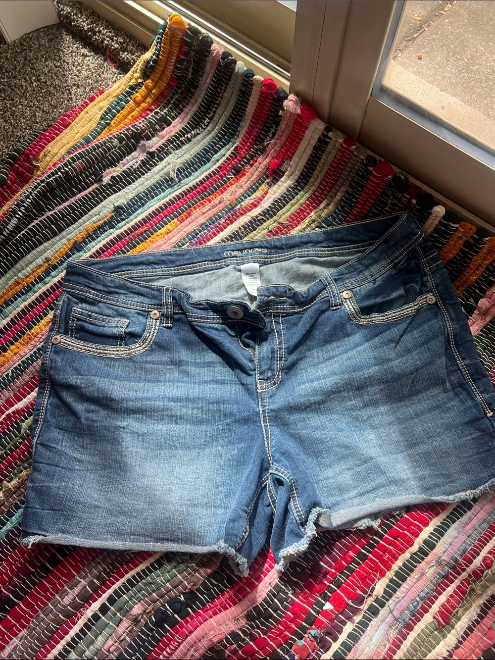 Maurices Blue Denim Cutoff Shorts